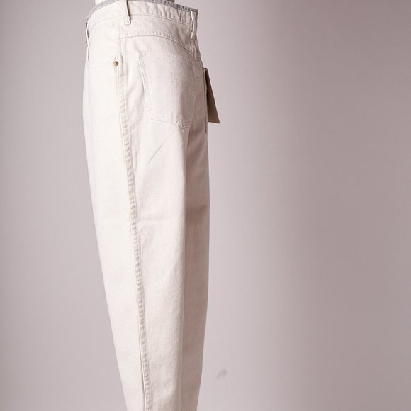 1990s White and Gray Rusty Surf Skate Jeans